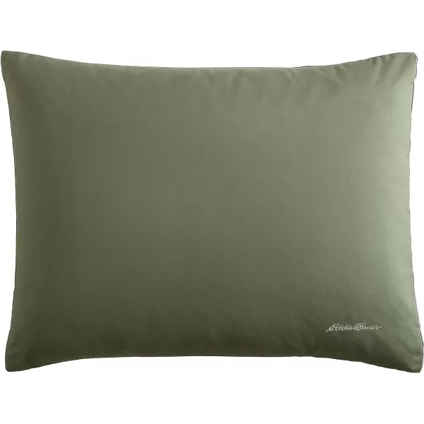 imageEddie Bauer Twin Duvet Cover Set Reversible Bedding Set with Matching Shams Casual Home Dcor Skyline Stripe Green TwinSkyline Stripe Green Queen