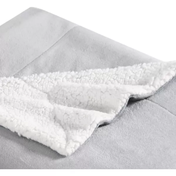 imageEddie Bauer UltraPlush Collection Throw BlanketReversible Sherpa Fleece Cover Soft amp Cozy Perfect for Bed or Couch BlueSherpa Reverse Grey