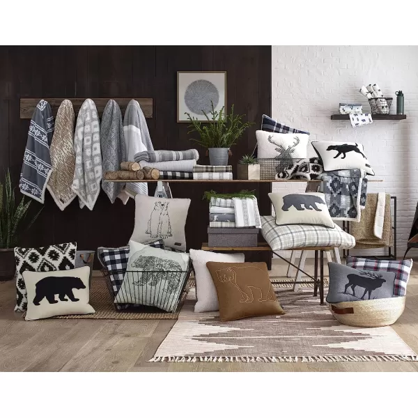 imageEddie Bauer UltraPlush Collection Throw BlanketReversible Sherpa Fleece Cover Soft amp Cozy Perfect for Bed or Couch Emperor PenguinCopper Creek Grey