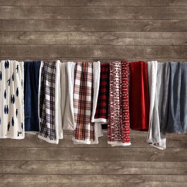 imageEddie Bauer UltraPlush Collection Throw BlanketReversible Sherpa Fleece Cover Soft amp Cozy Perfect for Bed or Couch Emperor PenguinEmperor Penguin