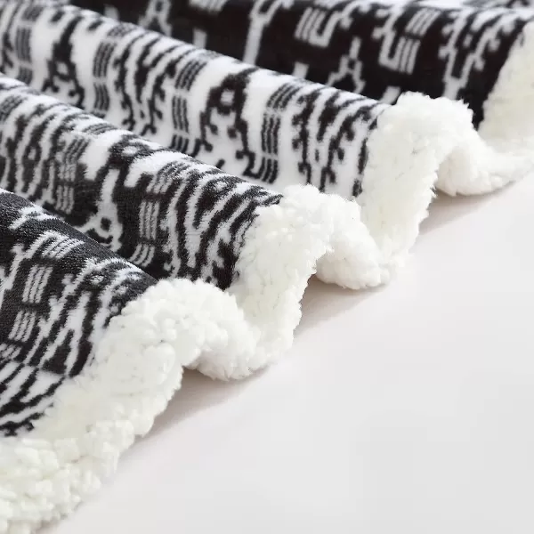 imageEddie Bauer UltraPlush Collection Throw BlanketReversible Sherpa Fleece Cover Soft amp Cozy Perfect for Bed or Couch Emperor PenguinSan Juan Grey