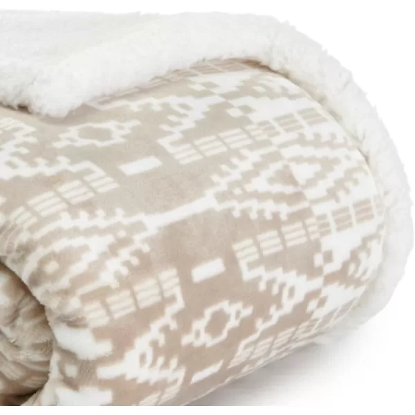 imageEddie Bauer UltraPlush Collection Throw BlanketReversible Sherpa Fleece Cover Soft amp Cozy Perfect for Bed or Couch Emperor PenguinWhite Brown