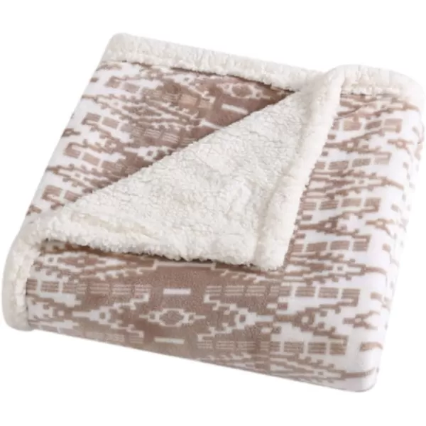 imageEddie Bauer UltraPlush Collection Throw BlanketReversible Sherpa Fleece Cover Soft amp Cozy Perfect for Bed or Couch Emperor PenguinWhite Brown