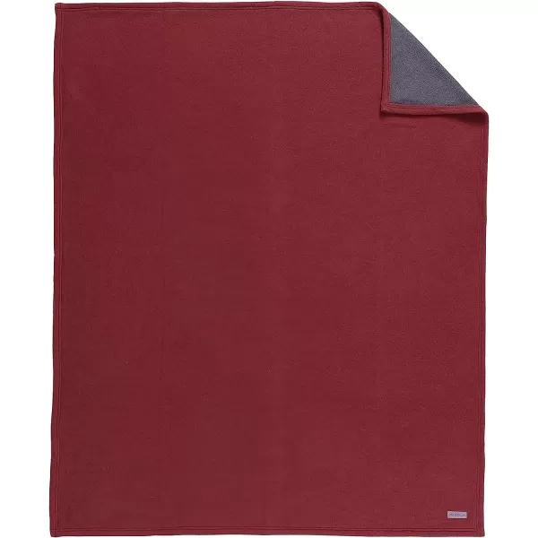 imageEddie Bauer UltraPlush Collection Throw BlanketReversible Sherpa Fleece Cover Soft amp Cozy Perfect for Bed or Couch RedDark SmokeThrow RedDark Smoke