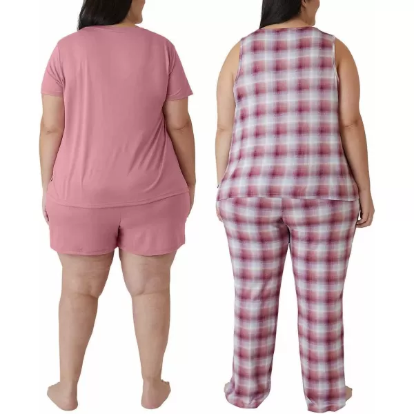 imageEddie Bauer Women 4Piece Pajama Set as1 alpha m regular regular Tea RoseEddie Bauer Women 4Piece Pajama Set as1 alpha m regular regular Tea Rose