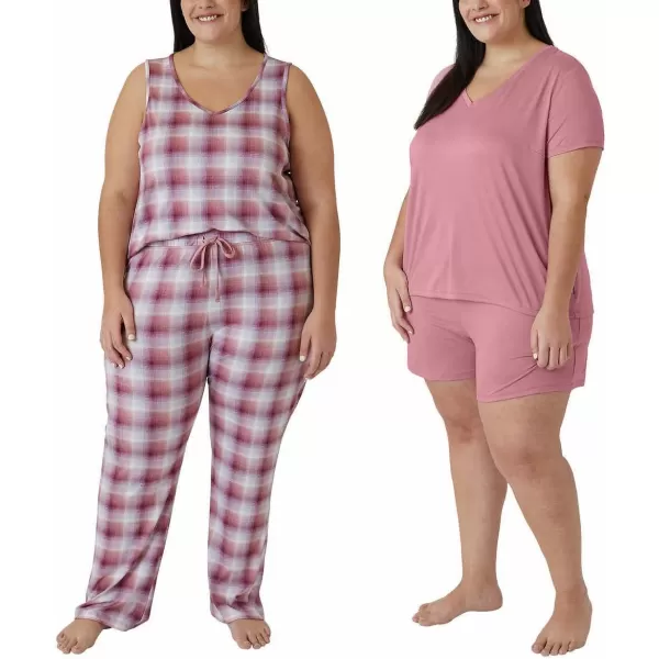imageEddie Bauer Women 4Piece Pajama Set as1 alpha m regular regular Tea RoseEddie Bauer Women 4Piece Pajama Set as1 alpha m regular regular Tea Rose