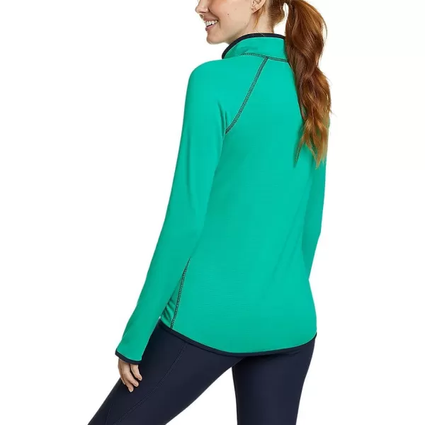 imageEddie Bauer Womens Activator Grid Fleece HalfZipLt Emerald