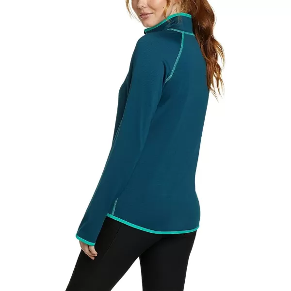 imageEddie Bauer Womens Activator Grid Fleece HalfZipPeacock