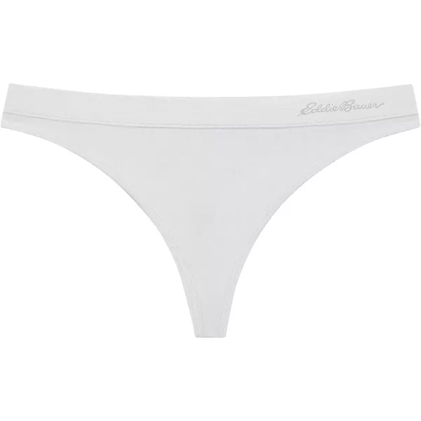 imageEddie Bauer Womens Active Stretch Thong Underwear with Elastic Waistband 3 PackCastlerockMindful GrayAthletic Gray