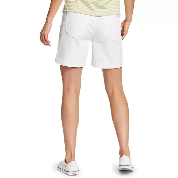 imageEddie Bauer Womens Boyfriend Denim ShortsWhite