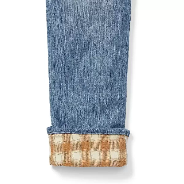 imageEddie Bauer Womens Boyfriend FlannelLined JeansRegular Worn Light