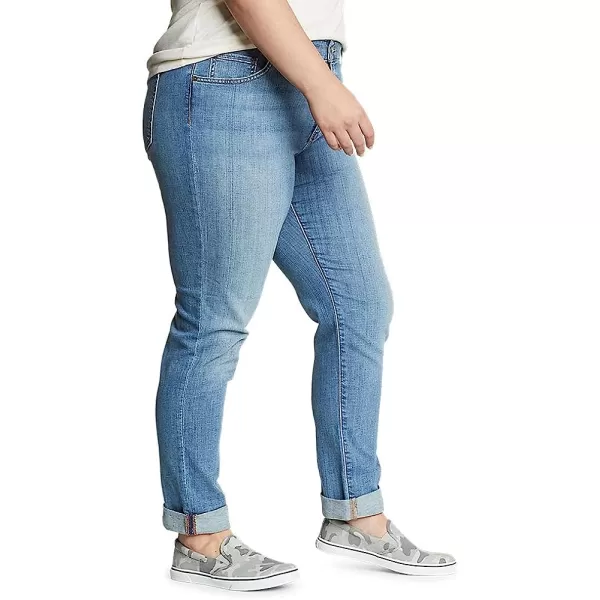 imageEddie Bauer Womens Boyfriend Jeans  Slim LegPetite Pacific Wash