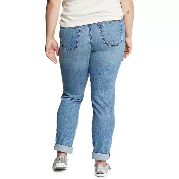 imageEddie Bauer Womens Boyfriend Jeans  Slim LegPetite Pacific Wash