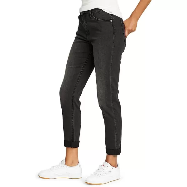 imageEddie Bauer Womens Boyfriend Jeans  Slim LegRegular Washed Cinder