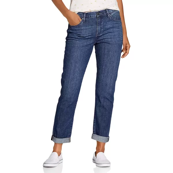 imageEddie Bauer Womens Boyfriend Jeans  Slim LegTall Heritage Wash
