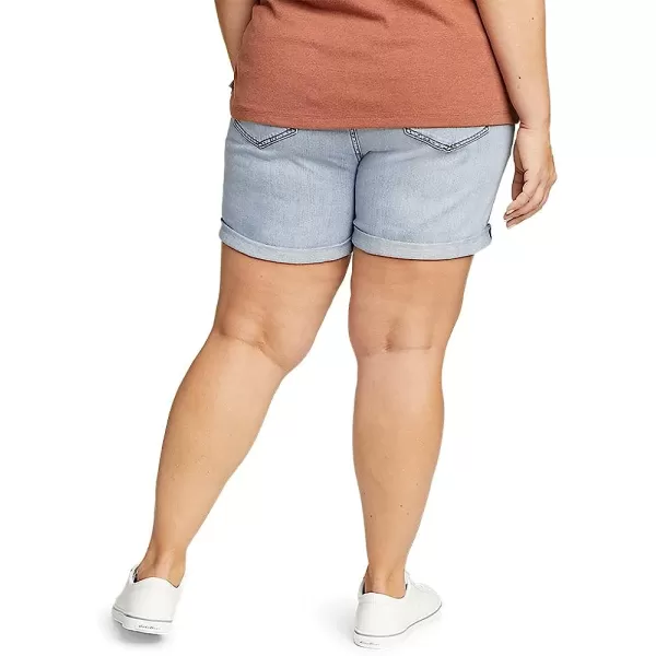 imageEddie Bauer Womens Boyfriend Rolled ShortsPlus Bleached