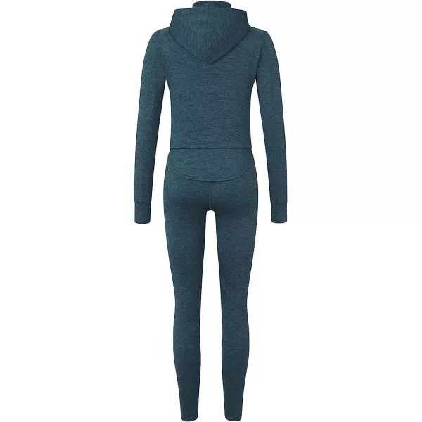 imageEddie Bauer Womens Brushed CatsuitDark Teal Heather