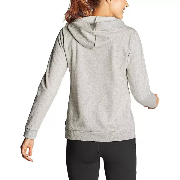 imageEddie Bauer Womens Camp Fleece FullZip HoodieLt Htr Gray