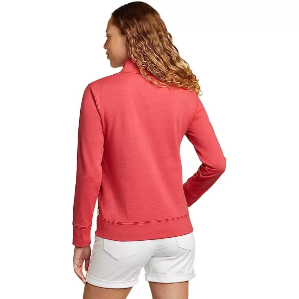 imageEddie Bauer Womens Camp Fleece LongSleeve 14ZipScarlet