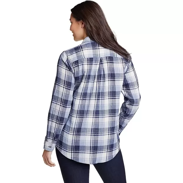 imageEddie Bauer Womens CarryOn LongSleeve ButtonDown ShirtWinter Blue