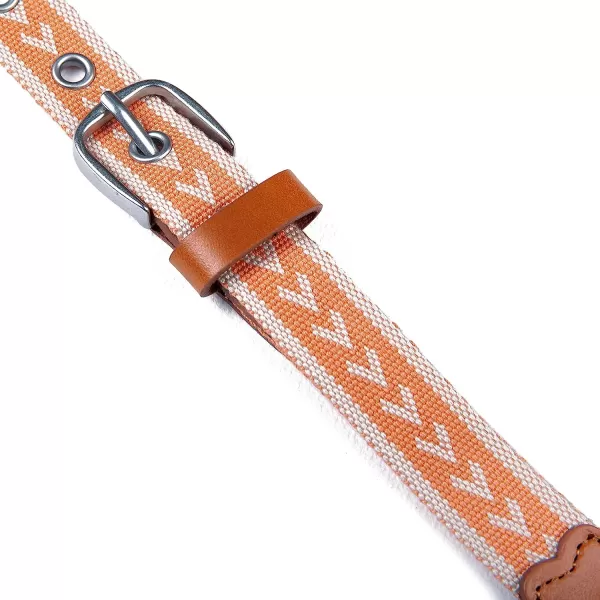 imageEddie Bauer Womens Cascade Grommet Webbing Belt with Metal BuckleCoral
