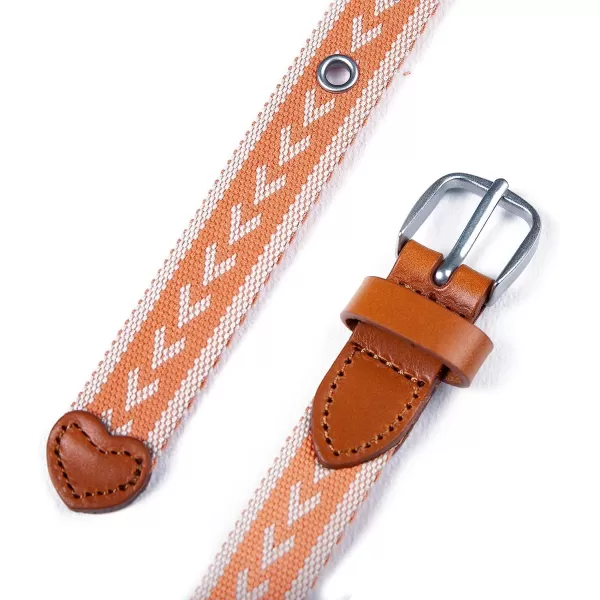 imageEddie Bauer Womens Cascade Grommet Webbing Belt with Metal BuckleCoral
