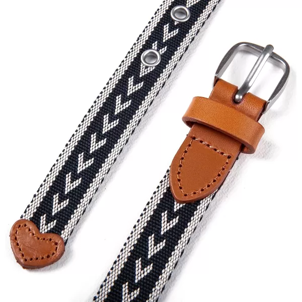 imageEddie Bauer Womens Cascade Grommet Webbing Belt with Metal BuckleNavy