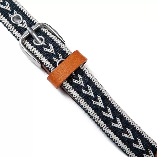 imageEddie Bauer Womens Cascade Grommet Webbing Belt with Metal BuckleNavy