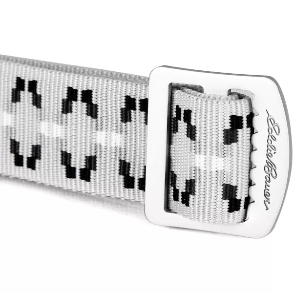 imageEddie Bauer Womens Cascade Webbing Belt with Engraved Metal BuckleSilver