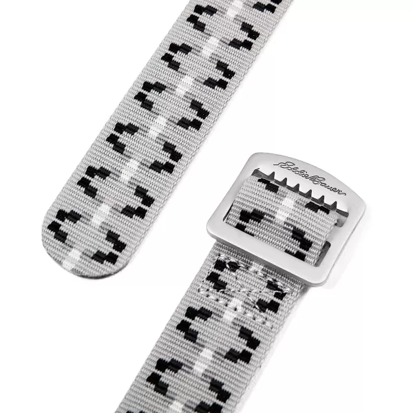 imageEddie Bauer Womens Cascade Webbing Belt with Engraved Metal BuckleSilver