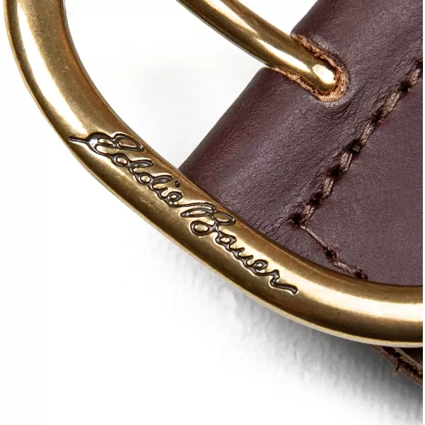 imageEddie Bauer Womens Center Bar Woven Leather BeltBrown