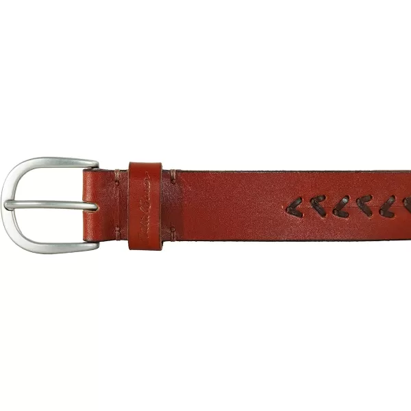 imageEddie Bauer Womens Center Lacing Detailed Leather BeltTan