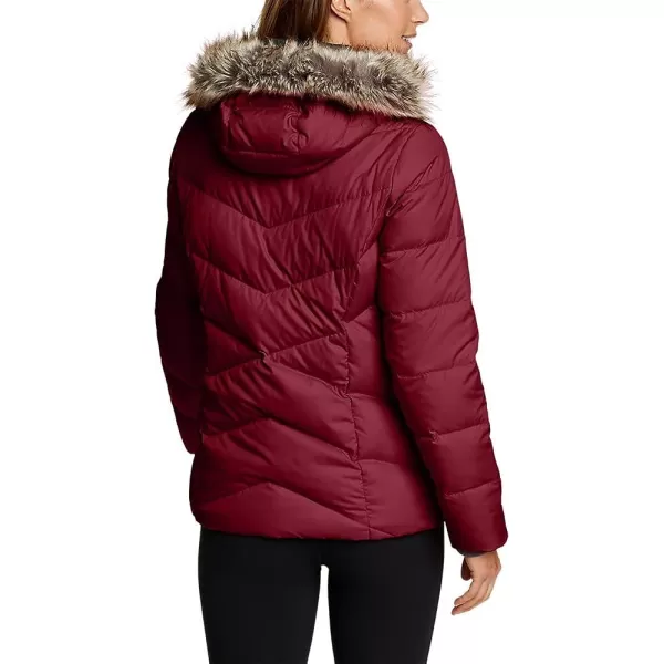 imageEddie Bauer Womens Classic Down Hooded JacketDark Berry