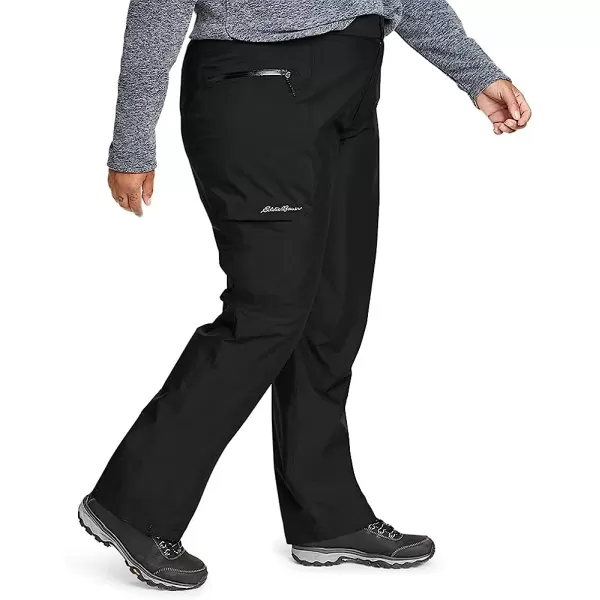 imageEddie Bauer Womens Cloud Cap Stretch Rain PantsPlus Size Black
