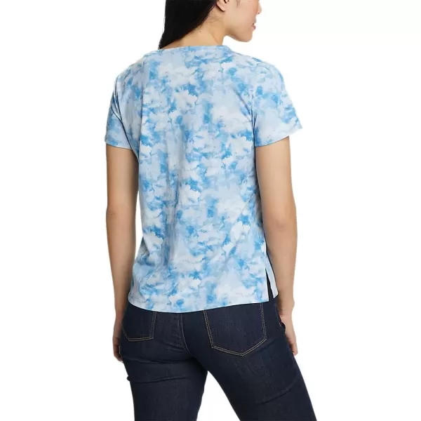 imageEddie Bauer Womens Coast and Climb ShortSleeve VNeck TShirt  PrintMist