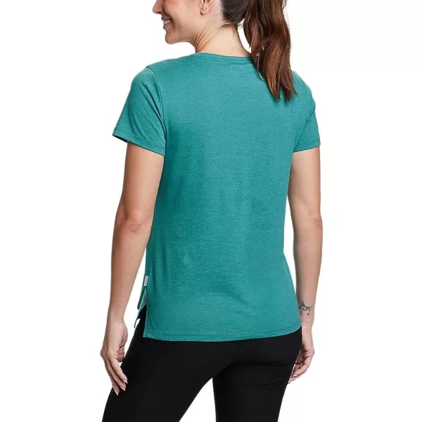 imageEddie Bauer Womens Coast and Climb ShortSleeve VNeck TShirt  SolidDusty Jade