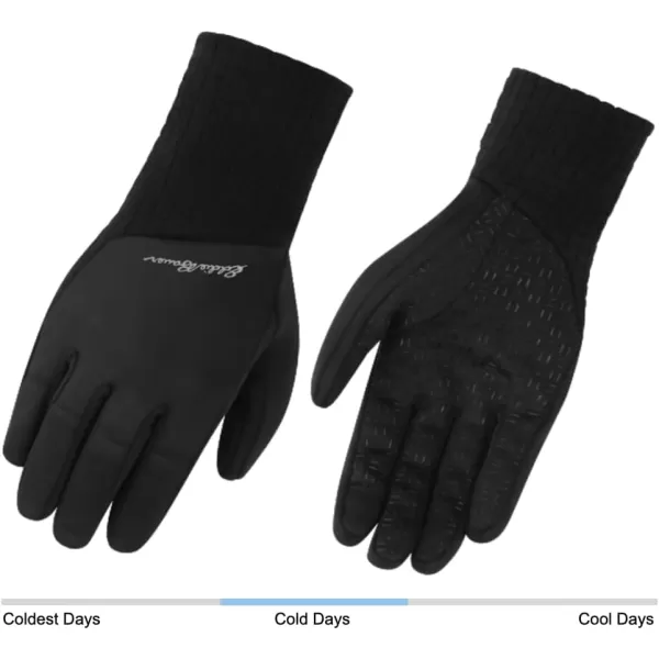 imageEddie Bauer Womens Cold Weather Performance GlovesRibbed Fleece Black