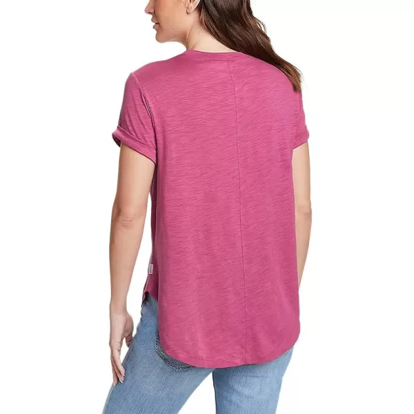 imageEddie Bauer Womens Concourse ShortSleeve PanelFront TShirtBerry