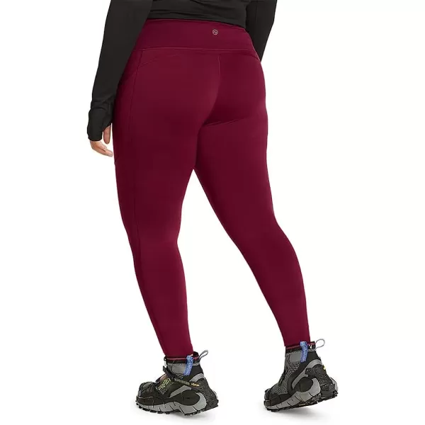 imageEddie Bauer Womens Crossover Winter Trail Adventure HighRise LeggingsPlus Size Dark Berry