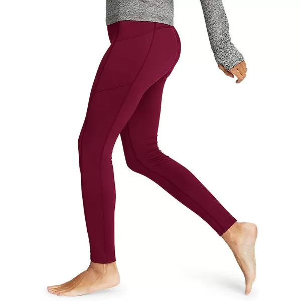 imageEddie Bauer Womens Crossover Winter Trail Adventure HighRise LeggingsRegular Dark Berry