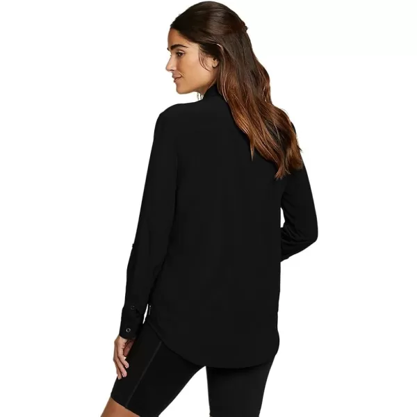 imageEddie Bauer Womens Departure 20 LongSleeve ShirtPlus Black