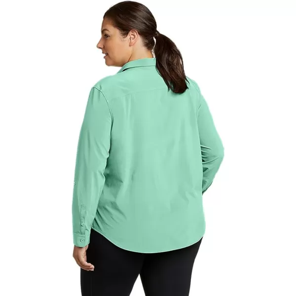 imageEddie Bauer Womens Departure 20 LongSleeve ShirtPlus Seaglass