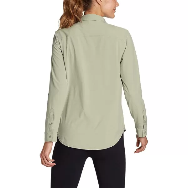 imageEddie Bauer Womens Departure 20 LongSleeve ShirtRegular Fennel