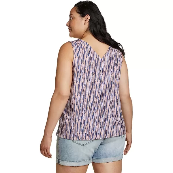 imageEddie Bauer Womens Departure VNeck Tank Top  PrintPlus Begonia