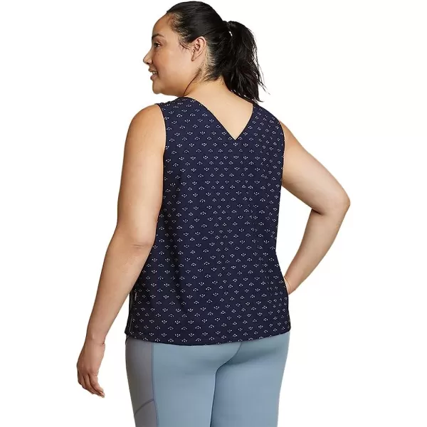 imageEddie Bauer Womens Departure VNeck Tank Top  PrintPlus Eclipse