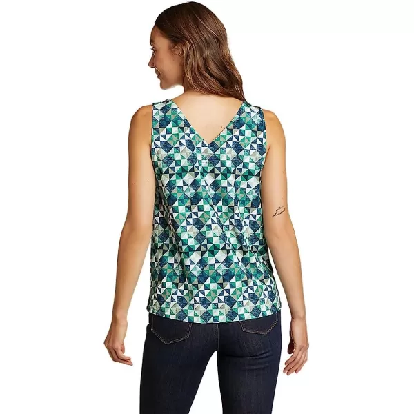 imageEddie Bauer Womens Departure VNeck Tank Top  PrintPlus Jade