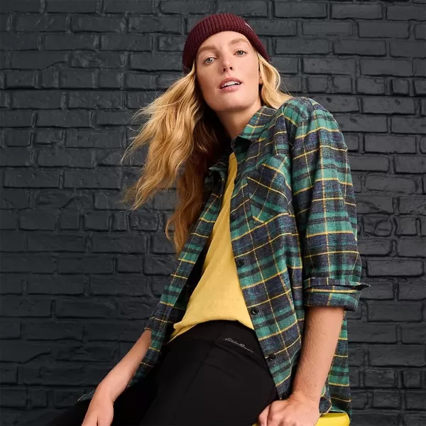 imageEddie Bauer Womens EB Hemplify Flannel ShirtTall Parchment