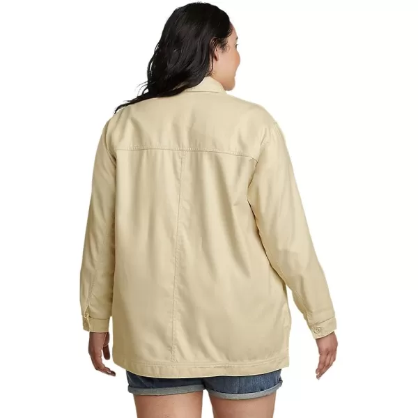 imageEddie Bauer Womens EB Hemplify Utility Shirt JacketPlus Ecru