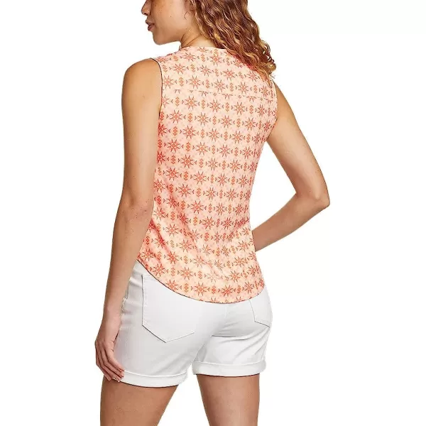 imageEddie Bauer Womens Escapelite Sleeveless Top  PrintLt Salmon