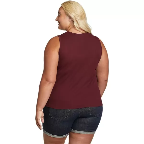 imageEddie Bauer Womens Essentials Ribbed Layering TankPlus Burgundy